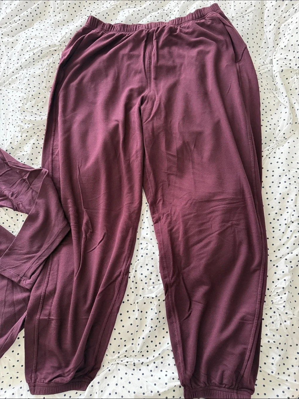 lululemon athletic Maroon Pullover Sweatshirt and Matching Joggers